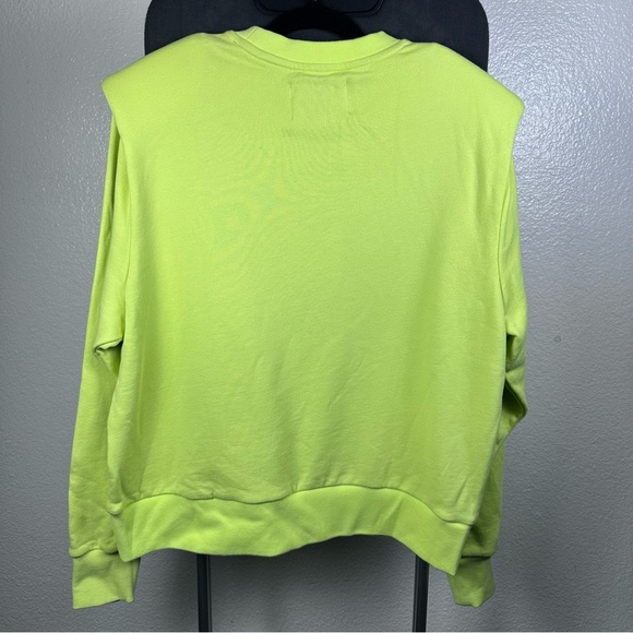 Pistola Lime Green 100% Cotton Crew Neck Sweatshirt Size M - Picture 2 of 7